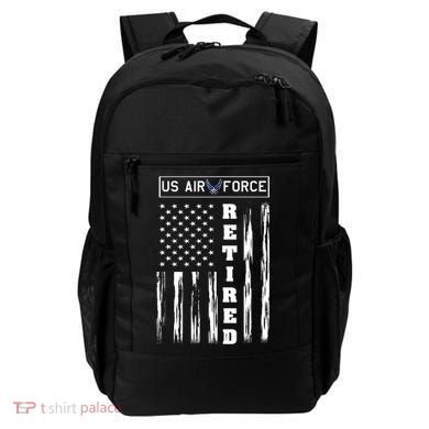 AIR FORCE Retired - Distressed American Flag Tee Backpack