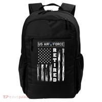 AIR FORCE Retired - Distressed American Flag Tee Backpack thumb 0