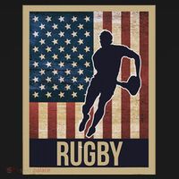 American Flag Rugby Vintage And Retro Rugby Gift T-Shirt thumb 7