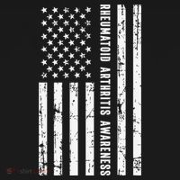 American Flag Rheumatoid Arthritis Awareness Month May Women's Hoodie thumb 2