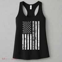 American Flag Rheumatoid Arthritis Awareness Month May Women's Tank Top thumb 3