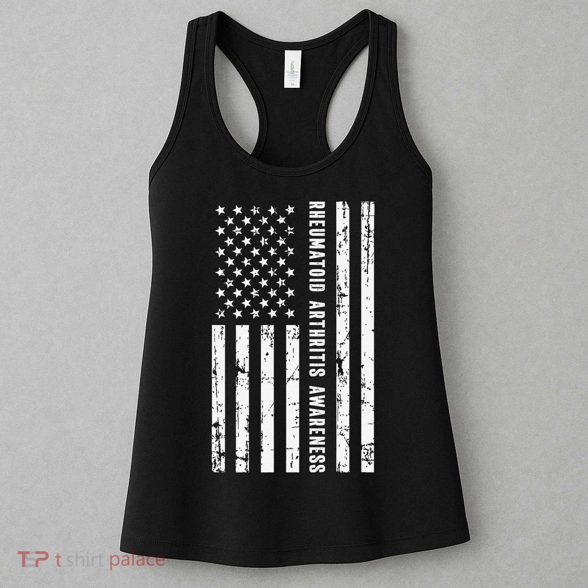 American Flag Rheumatoid Arthritis Awareness Month May Women's Tank Top