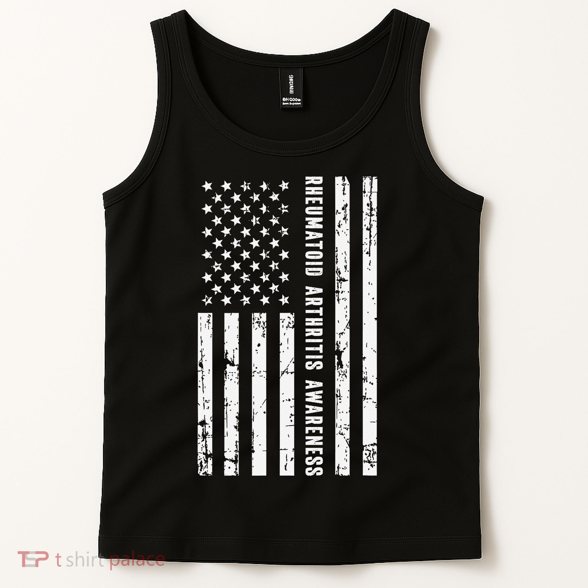 American Flag Rheumatoid Arthritis Awareness Month May Tank Top