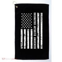 American Flag Rheumatoid Arthritis Awareness Month May Golf Towel thumb 0