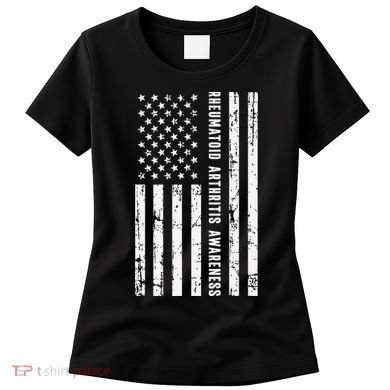 American Flag Rheumatoid Arthritis Awareness Month May Women's T-Shirt
