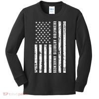 American Flag Rheumatoid Arthritis Awareness Month May Kids Long Sleeve Shirt thumb 0