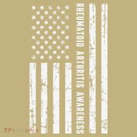 American Flag Rheumatoid Arthritis Awareness Month May Hoodie thumb 2