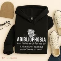 Abibliophobia Funny Reading Bookworm Reader Hoodie thumb 4