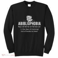 Abibliophobia Funny Reading Bookworm Reader Sweatshirt thumb 0