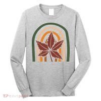 Autumn Fall Retro Rainbow Long Sleeve Shirt thumb 0