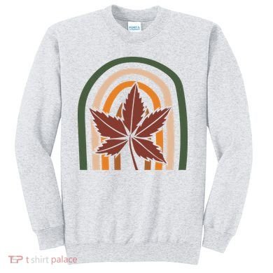 Autumn Fall Retro Rainbow Sweatshirt