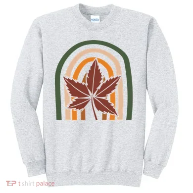Autumn Fall Retro Rainbow Sweatshirt