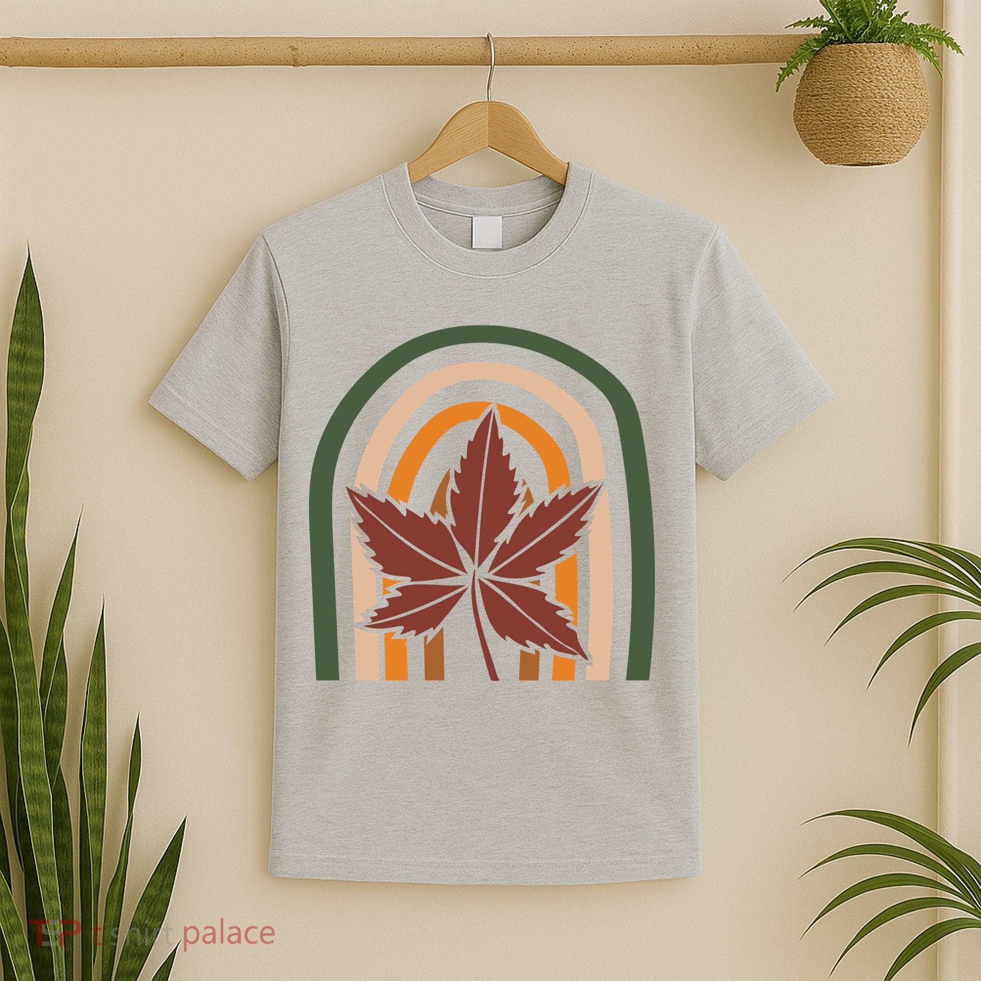 Autumn Fall Retro Rainbow T-Shirt