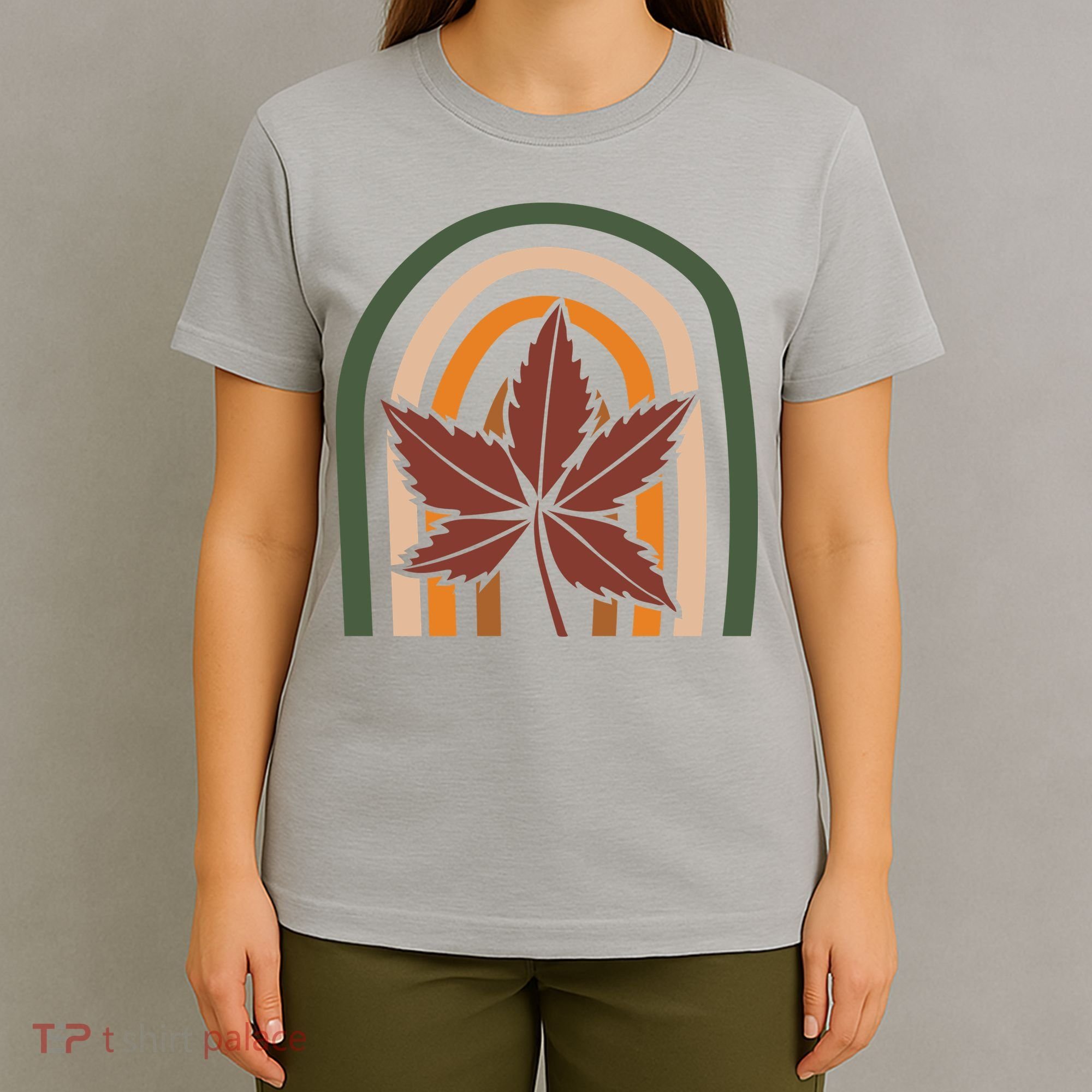 Autumn Fall Retro Rainbow T-Shirt