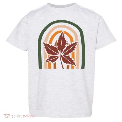 Autumn Fall Retro Rainbow Toddler T-Shirt