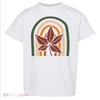 Autumn Fall Retro Rainbow Toddler T-Shirt thumb 0