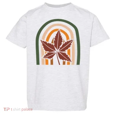 Autumn Fall Retro Rainbow Toddler T-Shirt