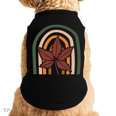 Autumn Fall Retro Rainbow Doggie Tank