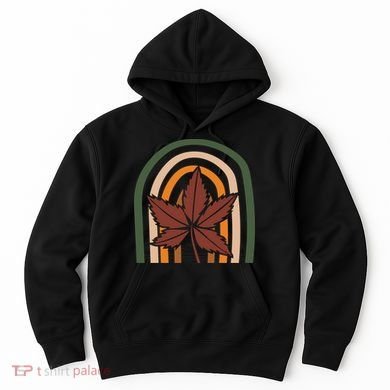 Autumn Fall Retro Rainbow Hoodie