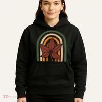 Autumn Fall Retro Rainbow Hoodie thumb 5