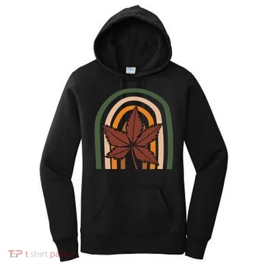 Autumn Fall Retro Rainbow Women's Hoodie