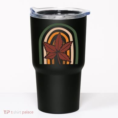 Autumn Fall Retro Rainbow Tumbler