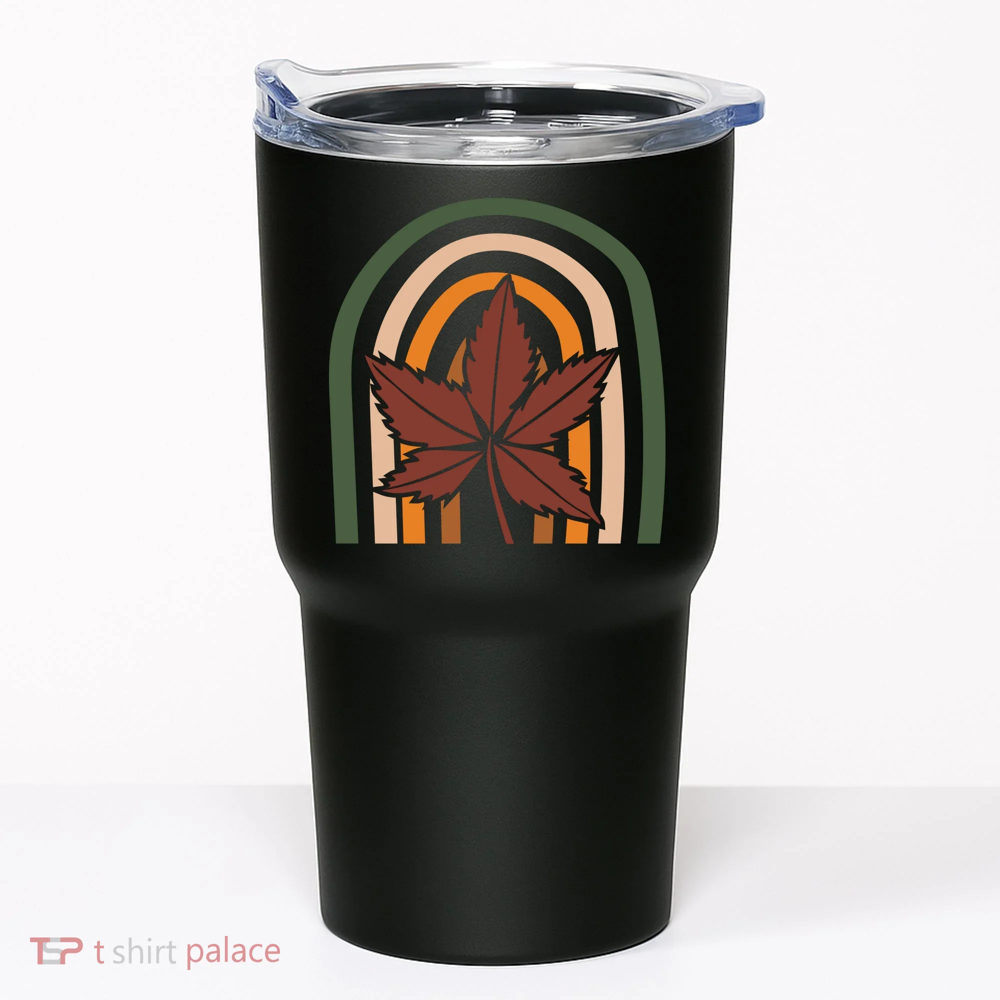 Autumn Fall Retro Rainbow Tumbler