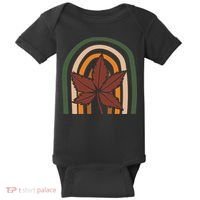 Autumn Fall Retro Rainbow Baby Bodysuit thumb 0