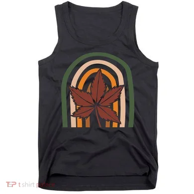 Autumn Fall Retro Rainbow Tank Top