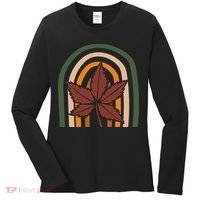 Autumn Fall Retro Rainbow Women's Long Sleeve Shirt thumb 0