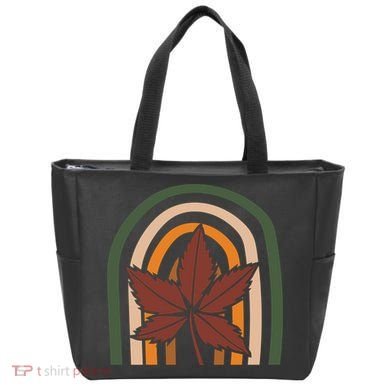 Autumn Fall Retro Rainbow Tote Bag