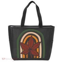 Autumn Fall Retro Rainbow Tote Bag thumb 0