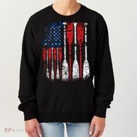 American Flag Rowing Oar Cute Us Row Crew 4th Of July Gift Women's Sweatshirt thumb 0