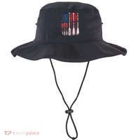 American Flag Rowing Oar Cute Us Row Crew 4th Of July Gift Bucket Hat thumb 0