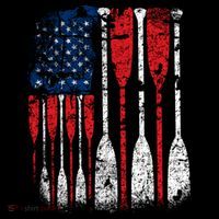 American Flag Rowing Oar Cute Us Row Crew 4th Of July Gift Coffee Mug thumb 5