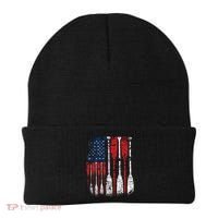 American Flag Rowing Oar Cute Us Row Crew 4th Of July Gift Beanie thumb 0