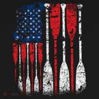 American Flag Rowing Oar Cute Us Row Crew 4th Of July Gift Pajama Set thumb 2