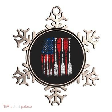 American Flag Rowing Oar Cute Us Row Crew 4th Of July Gift Ornament