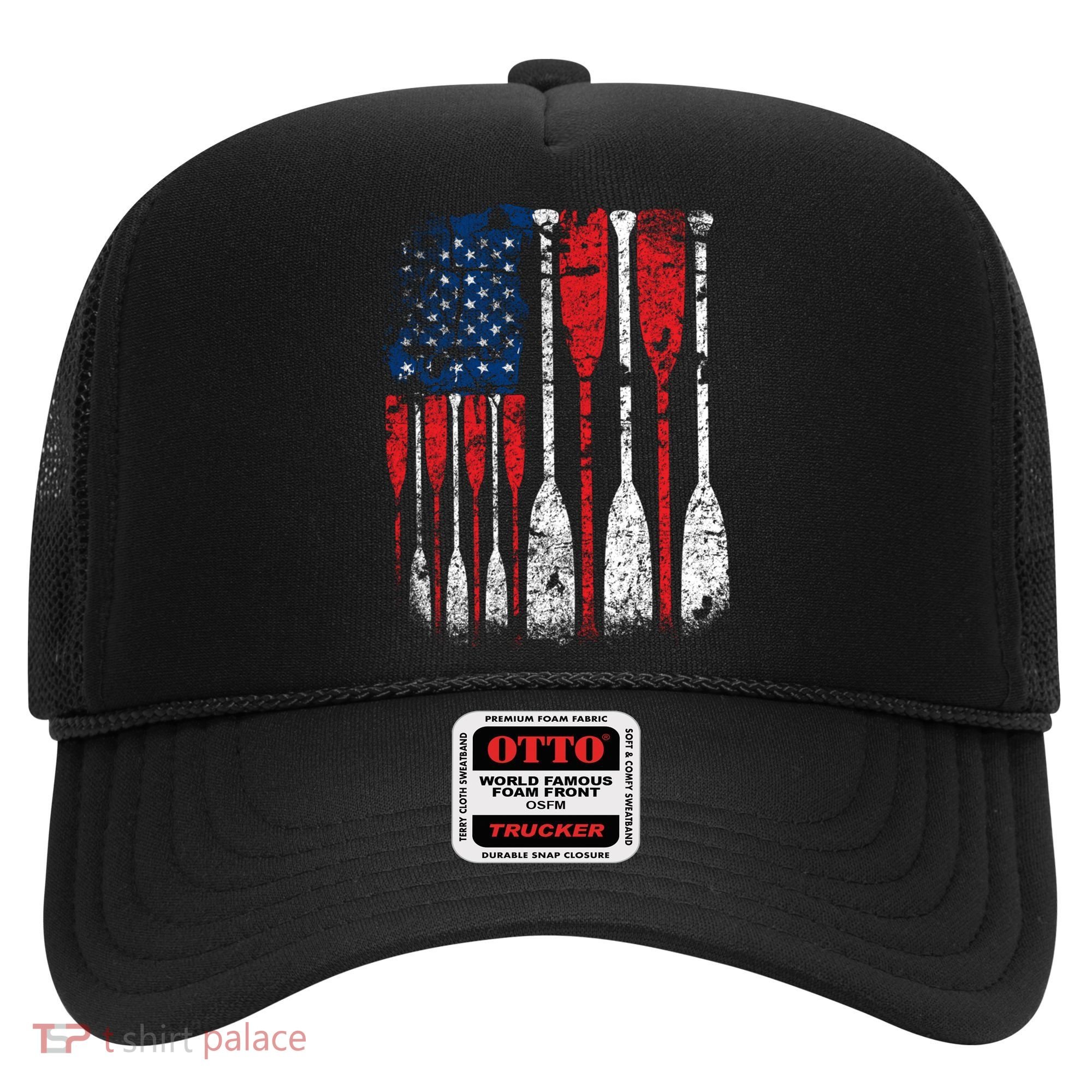 American Flag Rowing Oar Cute Us Row Crew 4th Of July Gift Hat