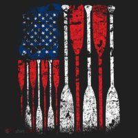 American Flag Rowing Oar Cute Us Row Crew 4th Of July Gift Hat thumb 2
