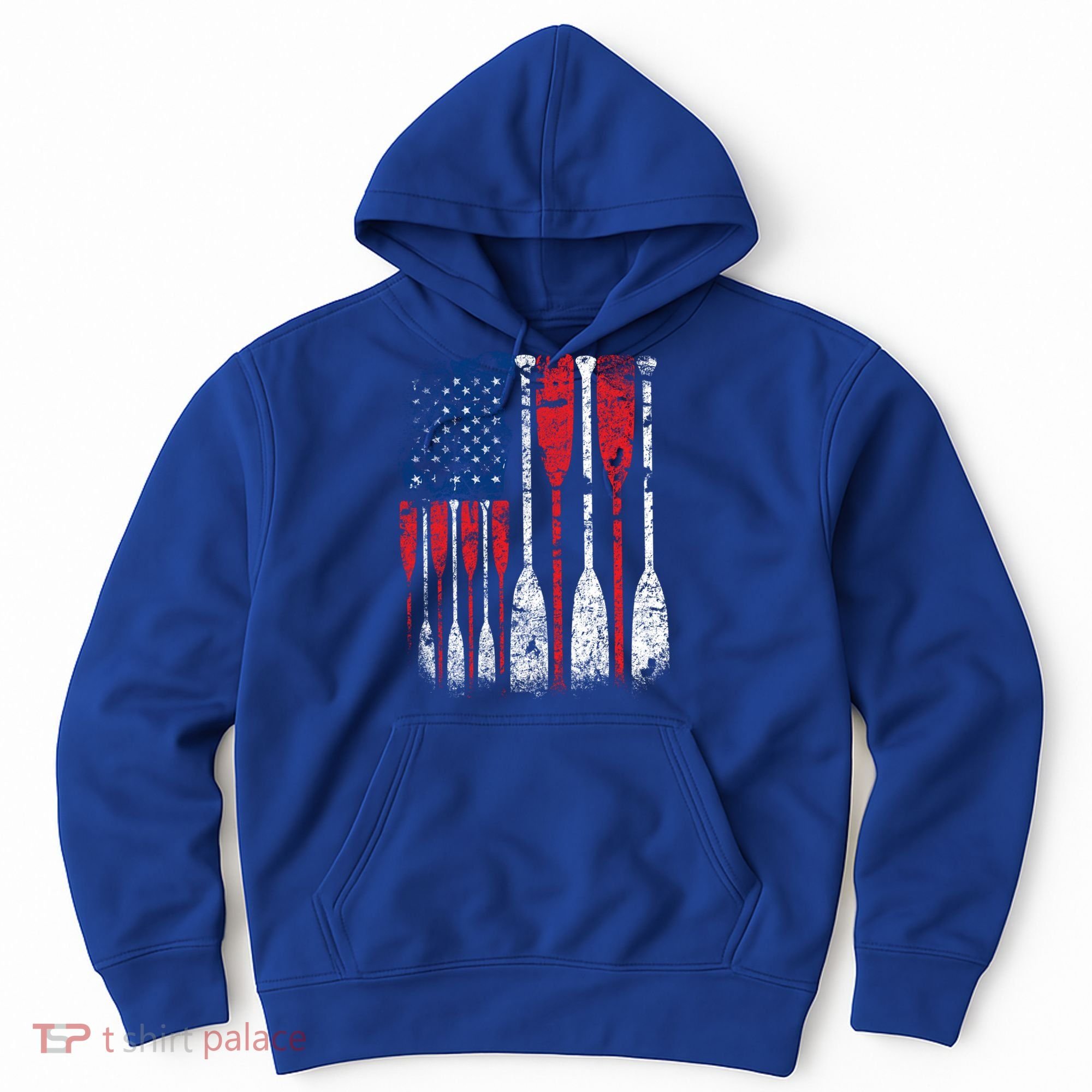 American Flag Rowing Oar Cute Us Row Crew 4th Of July Gift Hoodie