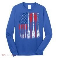 American Flag Rowing Oar Cute Us Row Crew 4th Of July Gift Long Sleeve Shirt thumb 0