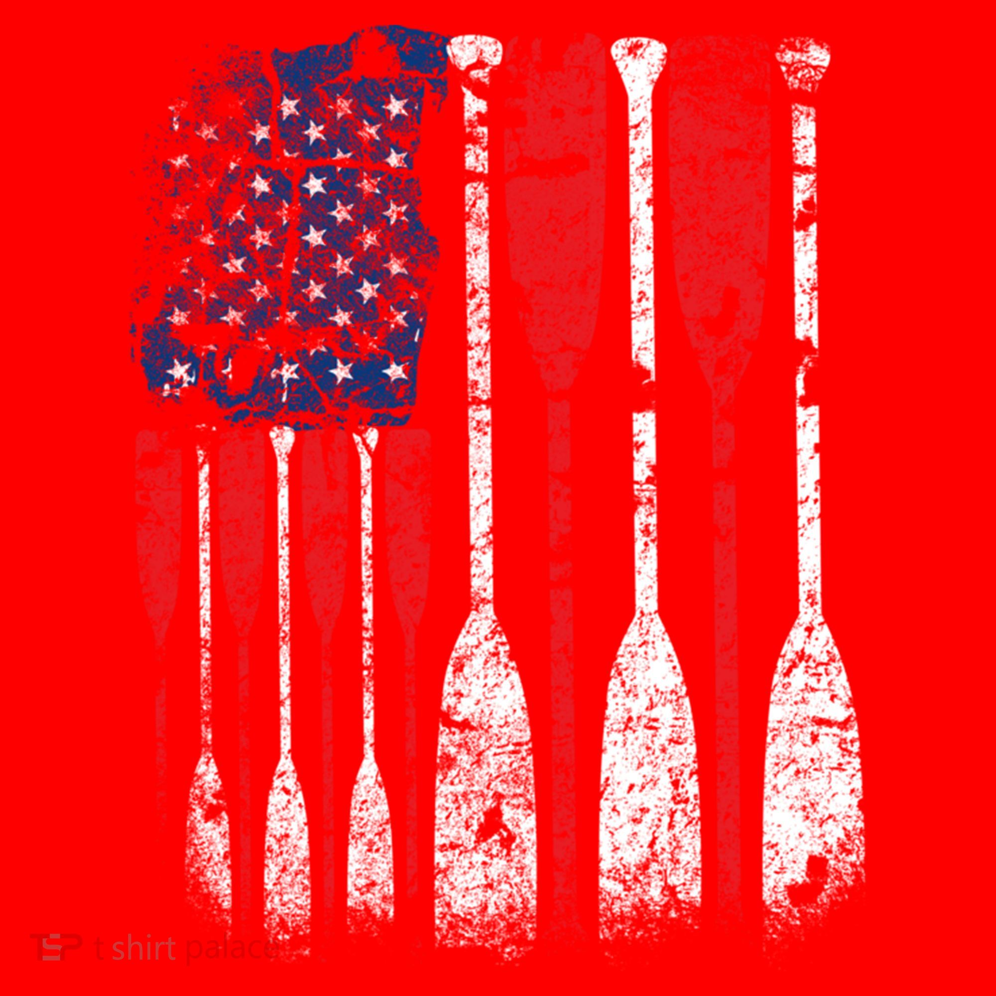 American Flag Rowing Oar Cute Us Row Crew 4th Of July Gift Santa Hat