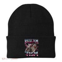 Autism Funny Rizz Em With The Tism Meme Autistic Racoon Beanie thumb 0