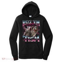 Autism Funny Rizz Em With The Tism Meme Autistic Racoon Women's Hoodie thumb 0