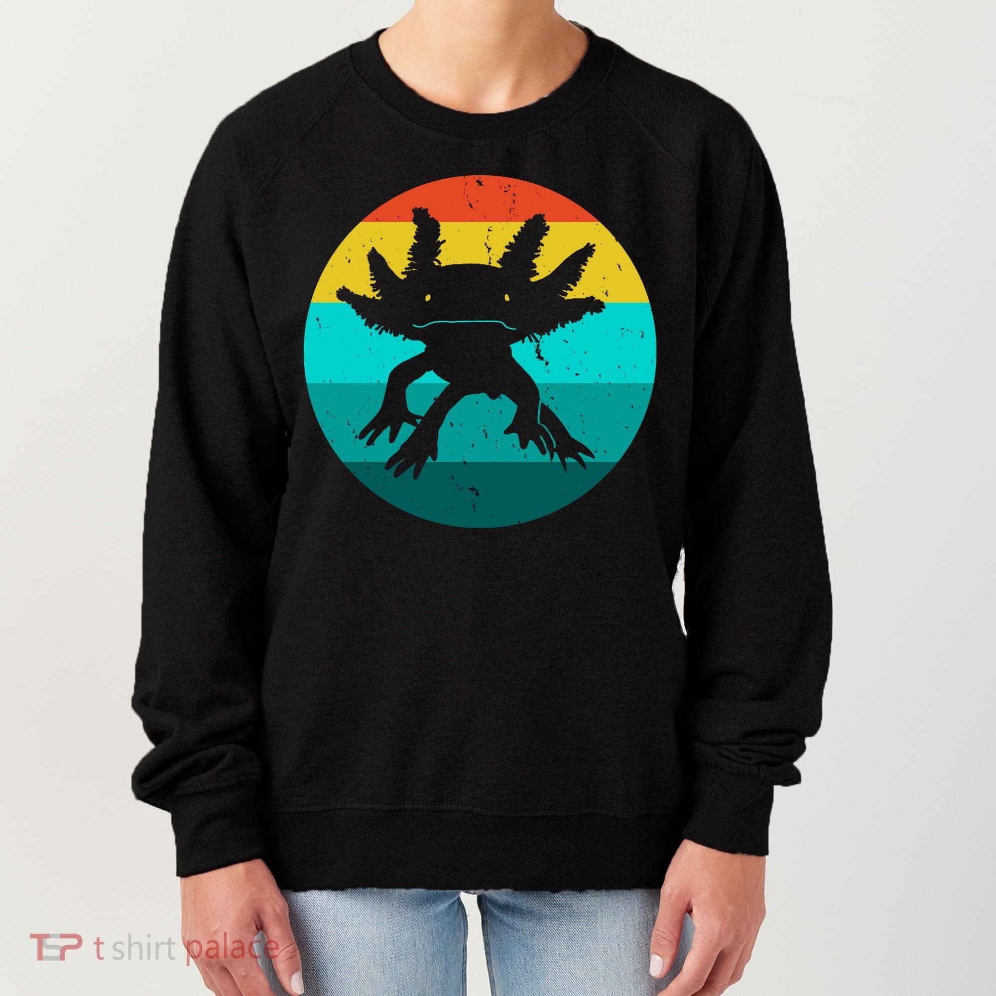 Axolotl Funny Retro Women's Sweatshirt