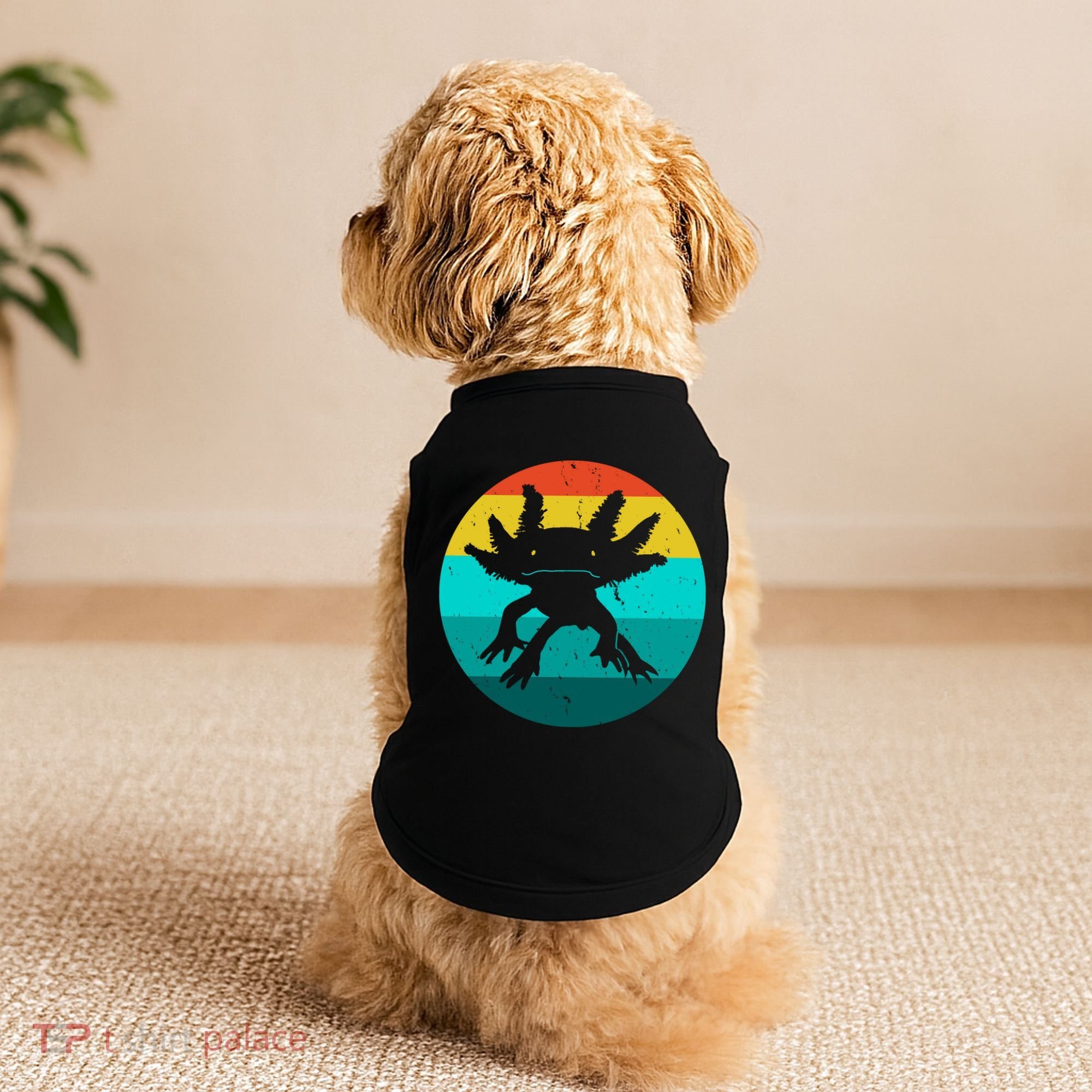 Axolotl Funny Retro Doggie Tank