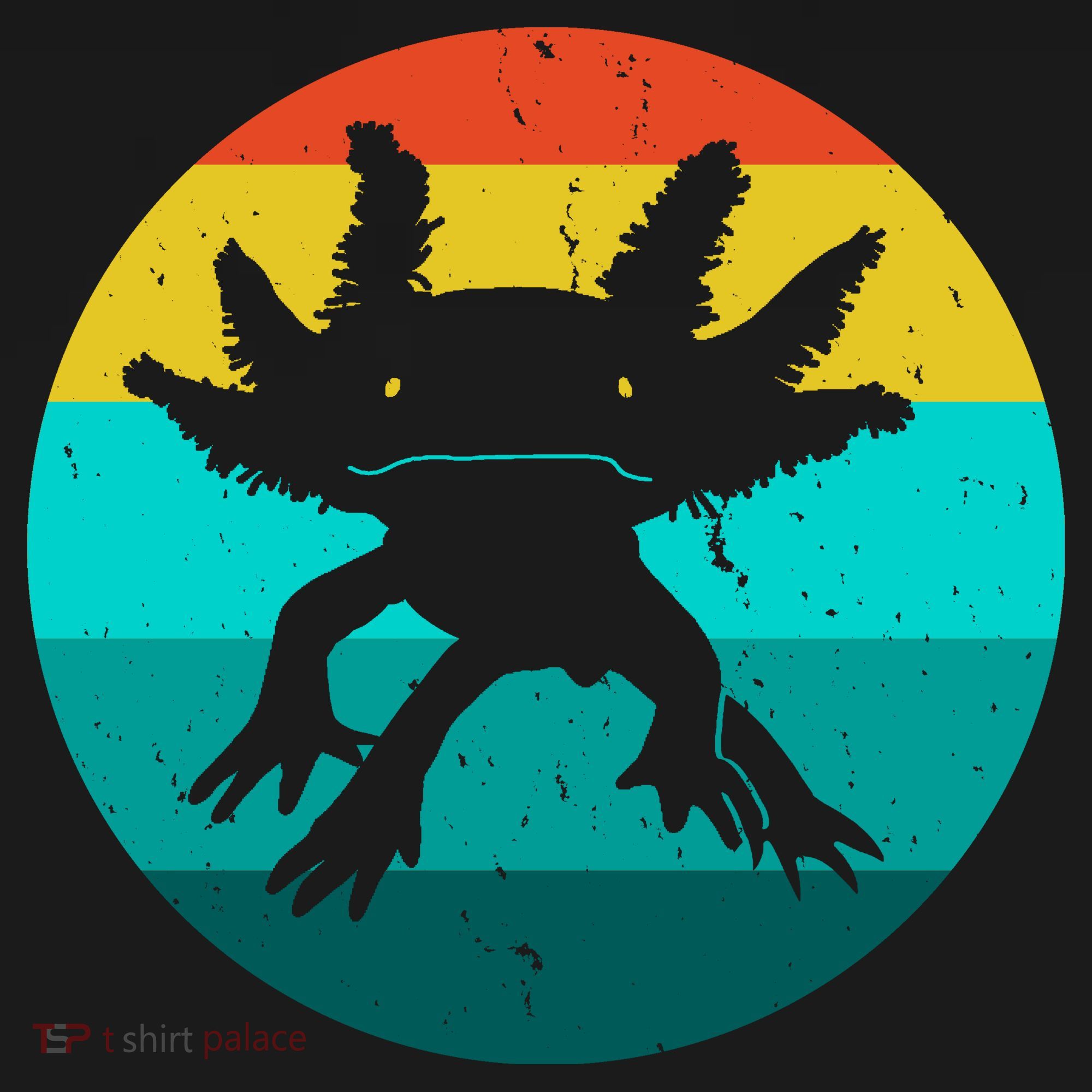 Axolotl Funny Retro Doggie Tank