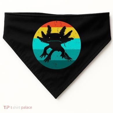 Axolotl Funny Retro USA-Made Doggie Bandana