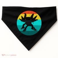 Axolotl Funny Retro USA-Made Doggie Bandana thumb 0